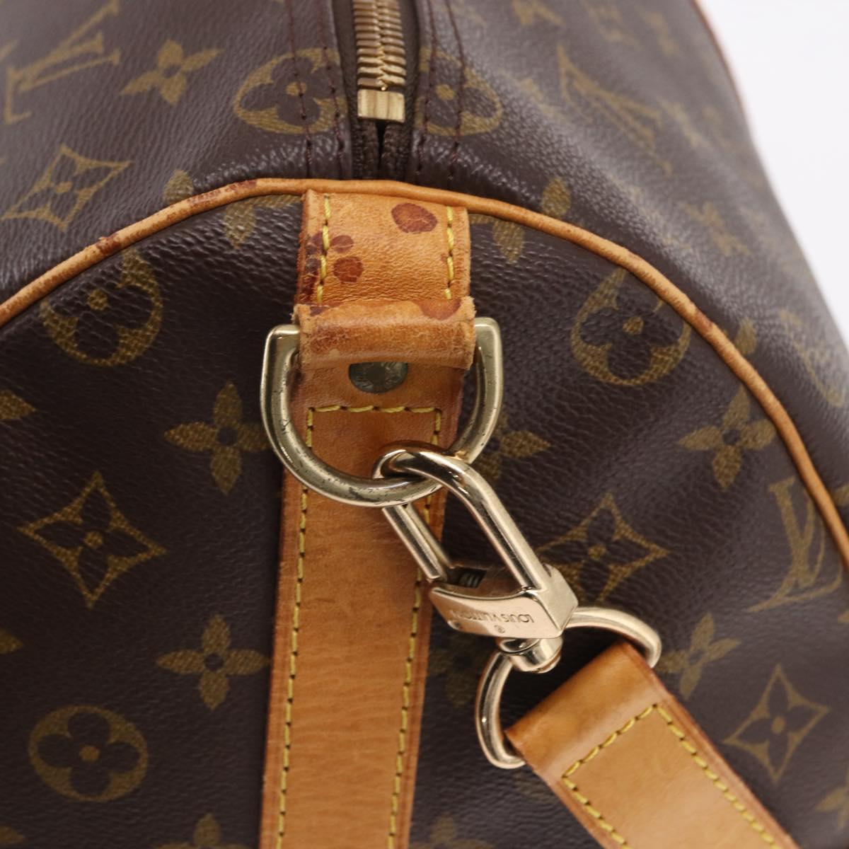 LOUIS VUITTON Monogram Keepall Bandouliere 50 Boston Bag M41416 LV Auth ka5457A