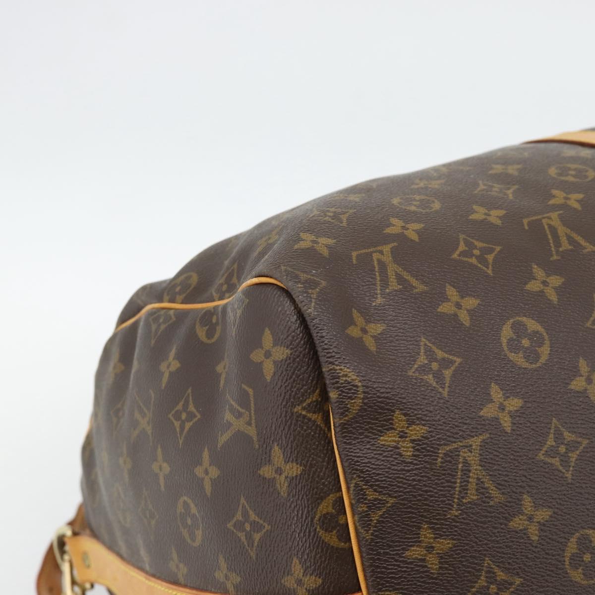 LOUIS VUITTON Monogram Keepall Bandouliere 55 Boston Bag M41414 LV Auth ka5458