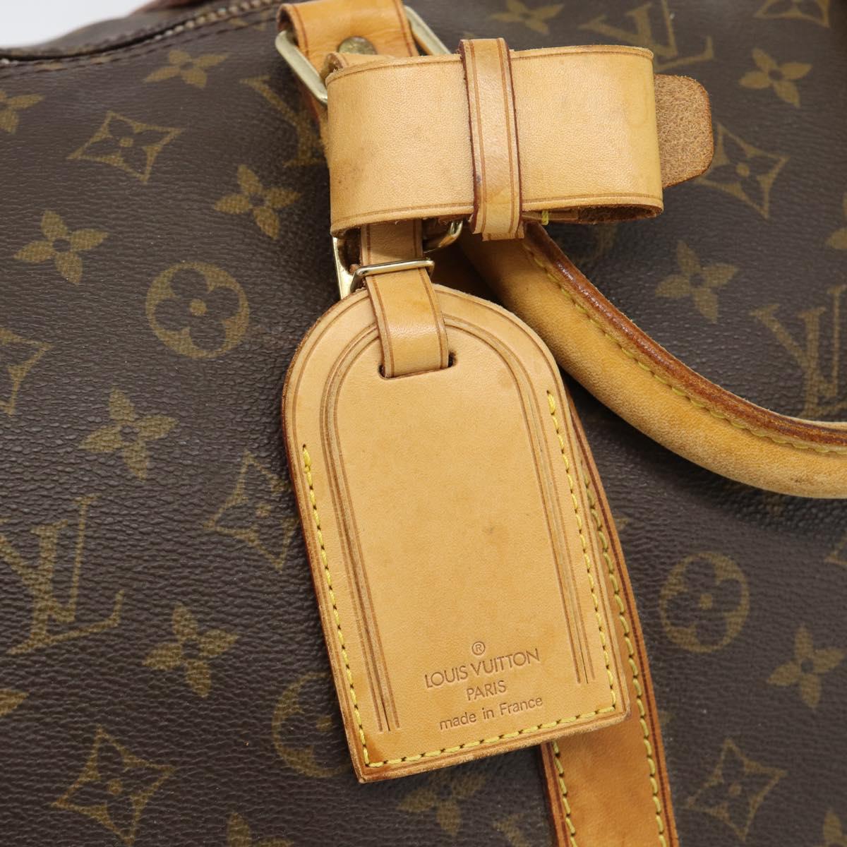 LOUIS VUITTON Monogram Keepall Bandouliere 55 Boston Bag M41414 LV Auth ka5458
