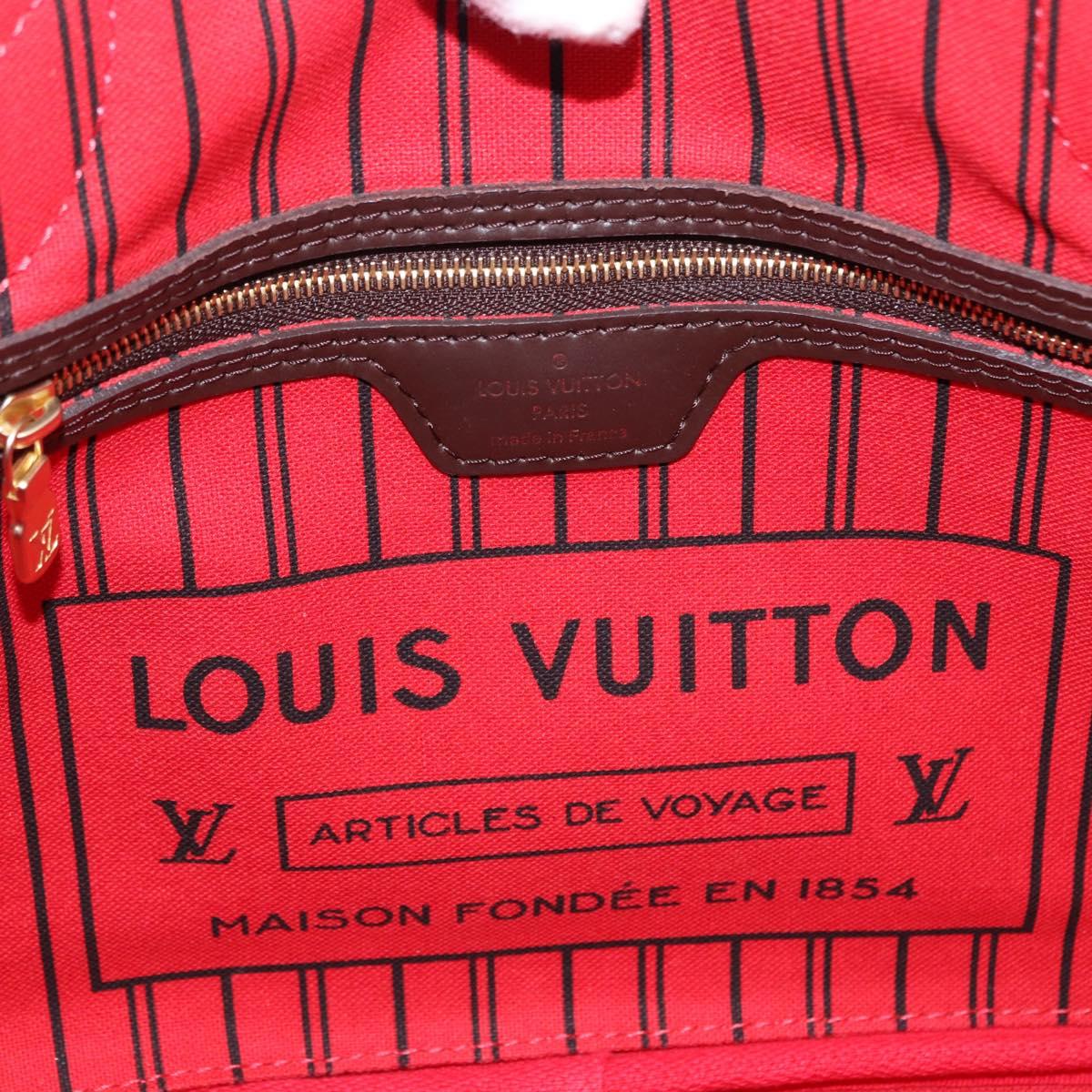 LOUIS VUITTON Damier Ebene Neverfull PM Tote Bag N51109 LV Auth ka5462SAV