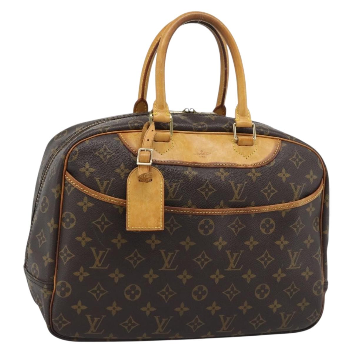 LOUIS VUITTON Monogram Deauville Hand Bag M47270 LV Auth ka5464