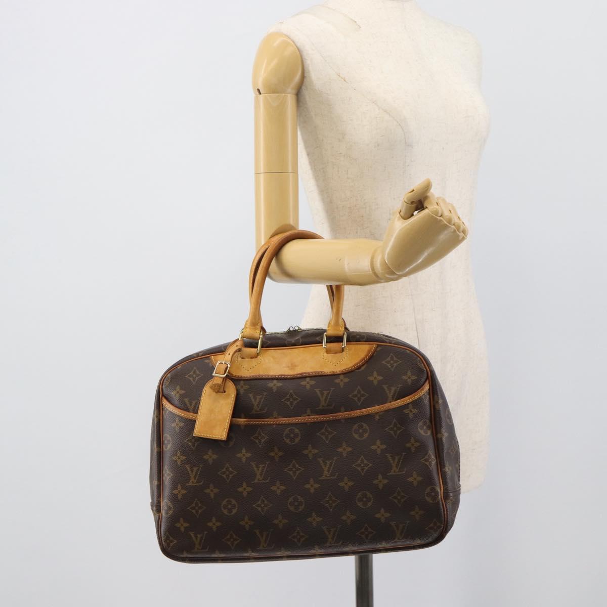LOUIS VUITTON Monogram Deauville Hand Bag M47270 LV Auth ka5464