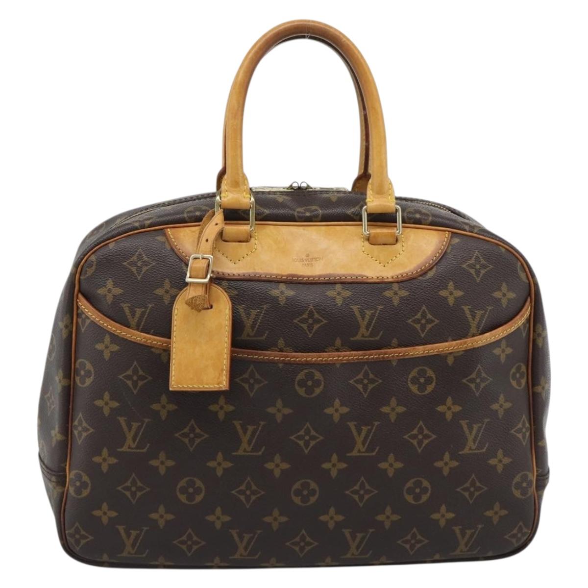 LOUIS VUITTON Monogram Deauville Hand Bag M47270 LV Auth ka5464