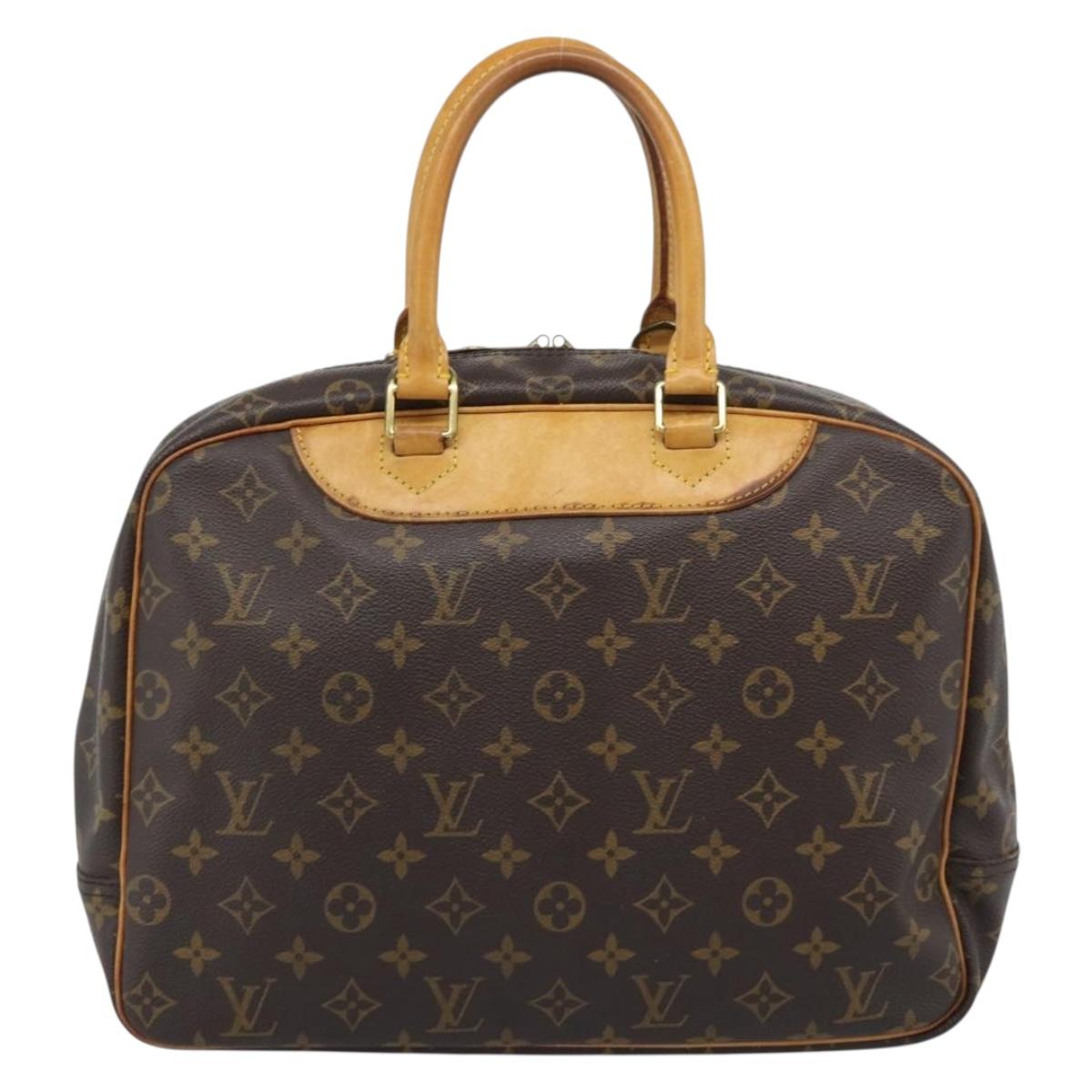 LOUIS VUITTON Monogram Deauville Hand Bag M47270 LV Auth ka5464