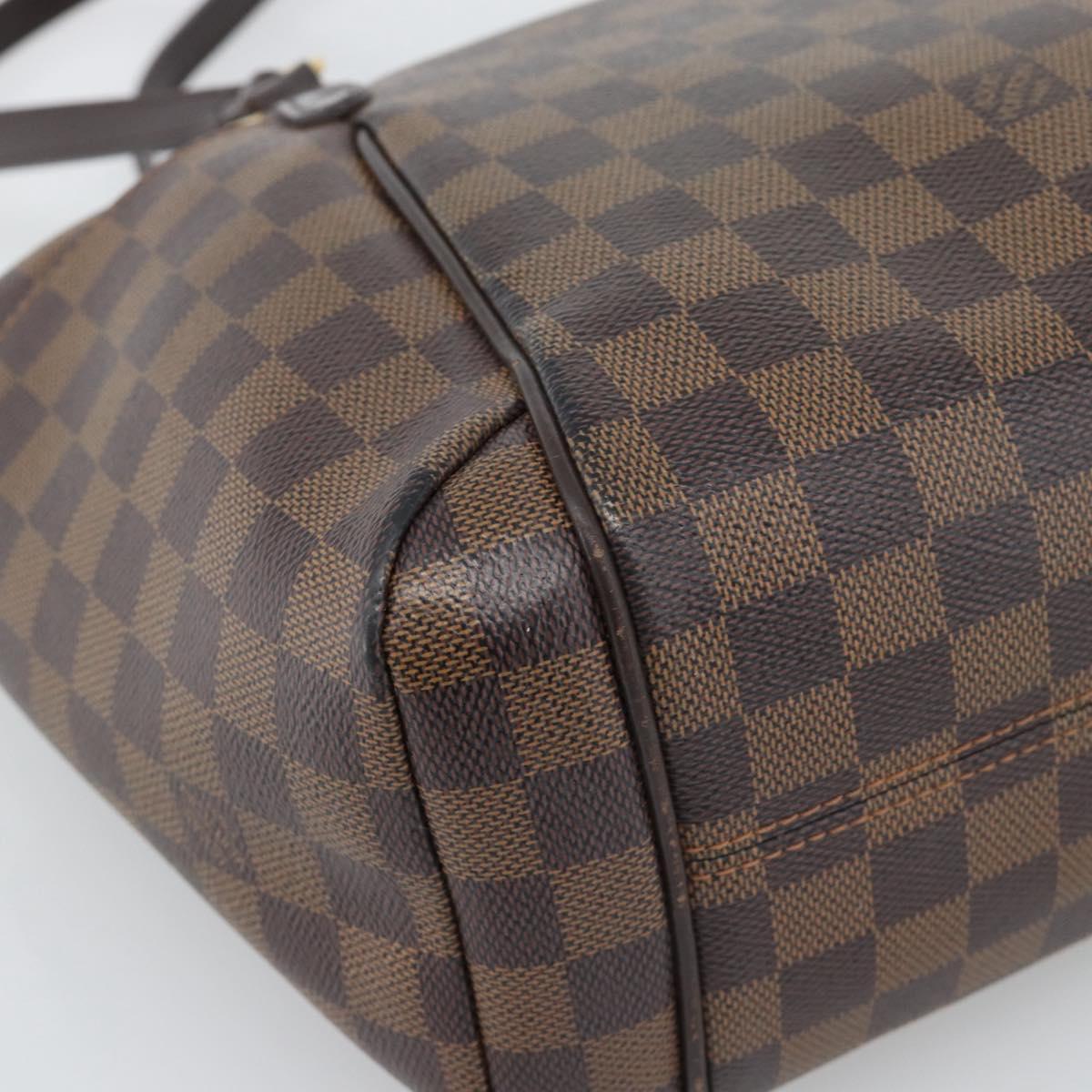 LOUIS VUITTON Damier Ebene Totally PM Tote Bag N41282 LV Auth ka5468