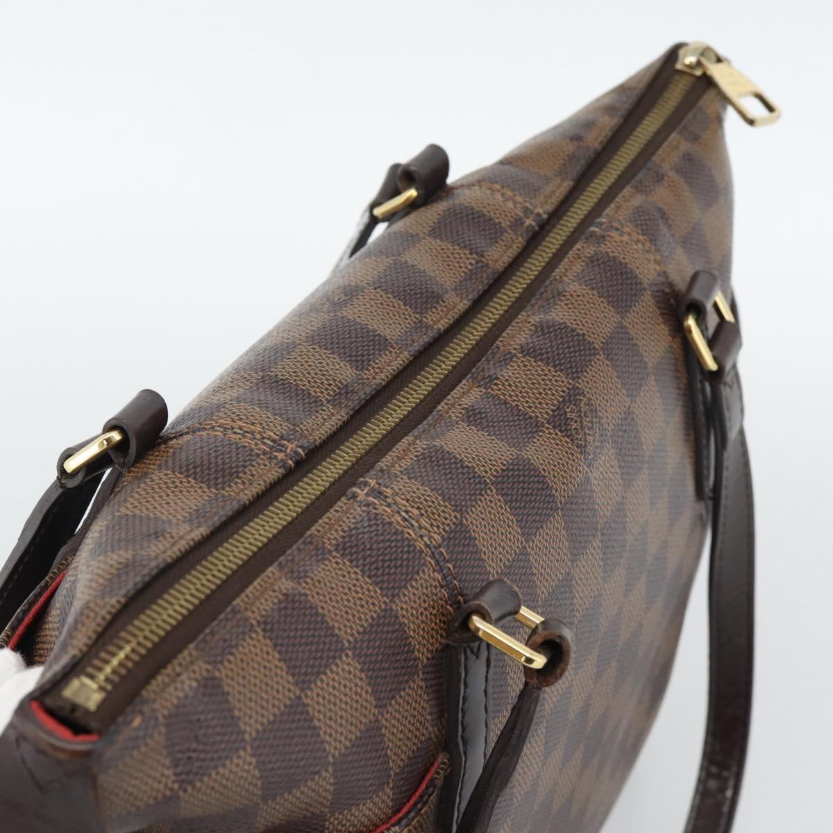 LOUIS VUITTON Damier Ebene Totally PM Tote Bag N41282 LV Auth ka5468