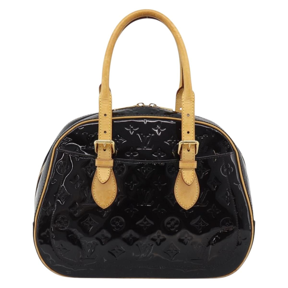 LOUIS VUITTON Monogram Vernis Summit Drive Hand Bag Amarante M93516 Auth ka5469