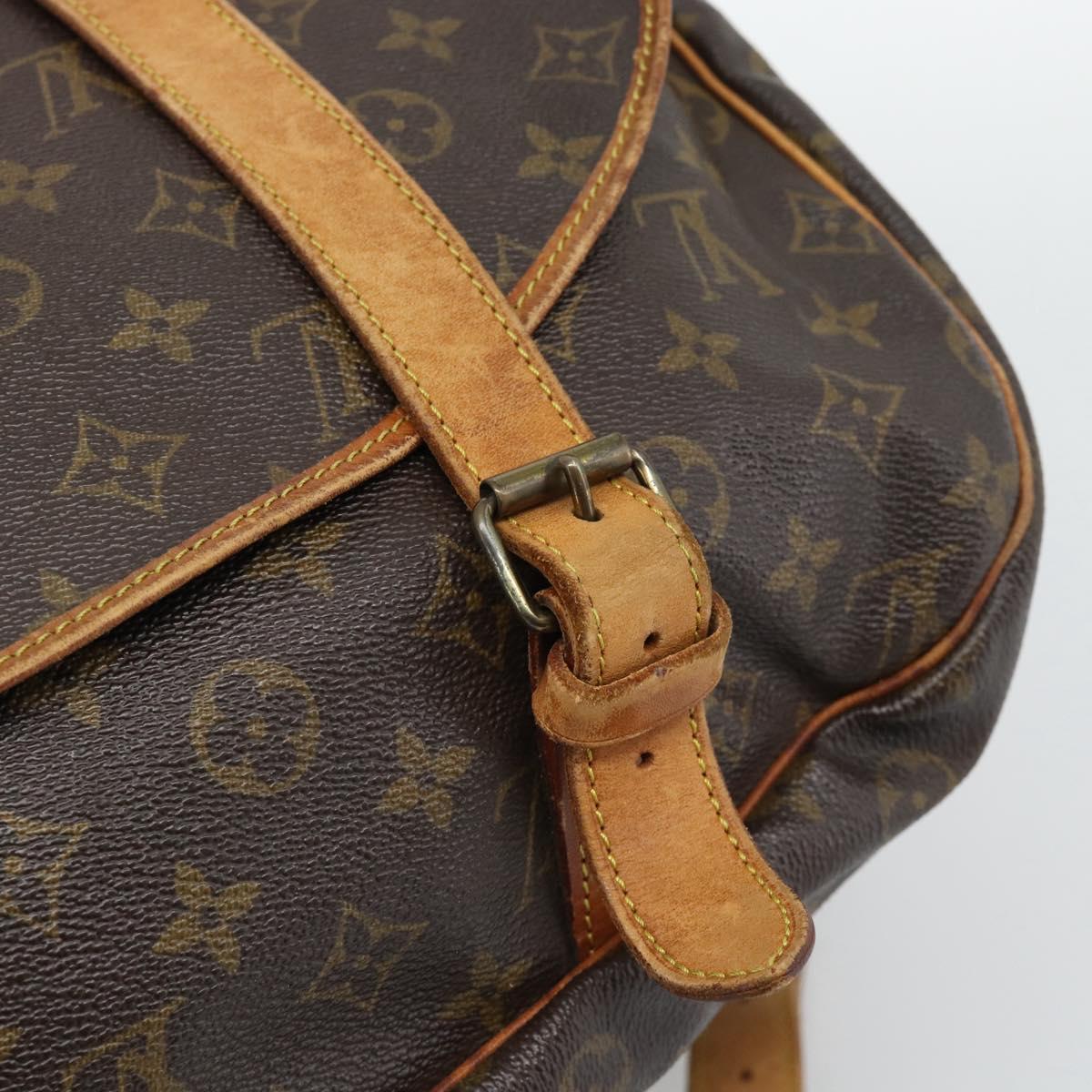 LOUIS VUITTON Monogram Saumur 43 Shoulder Bag M42252 LV Auth ka5471