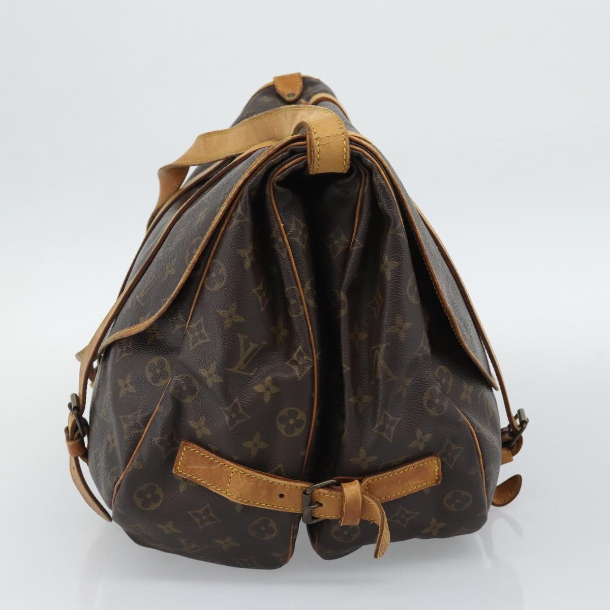 LOUIS VUITTON Monogram Saumur 43 Shoulder Bag M42252 LV Auth ka5471