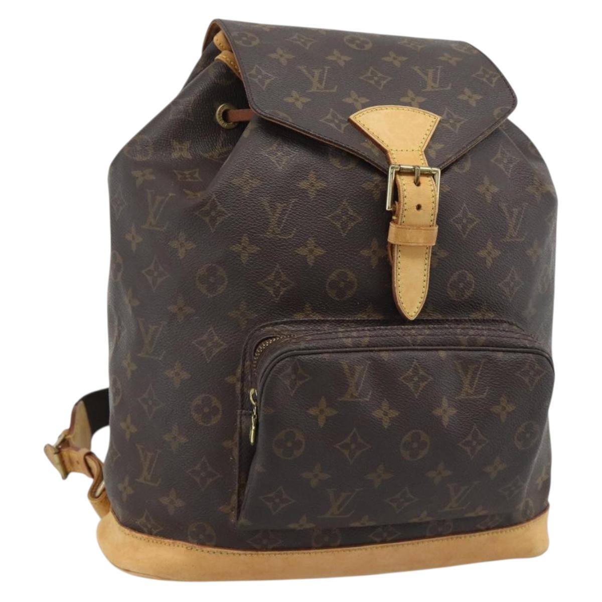 LOUIS VUITTON Monogram Montsouris GM Backpack M51135 LV Auth ka5480