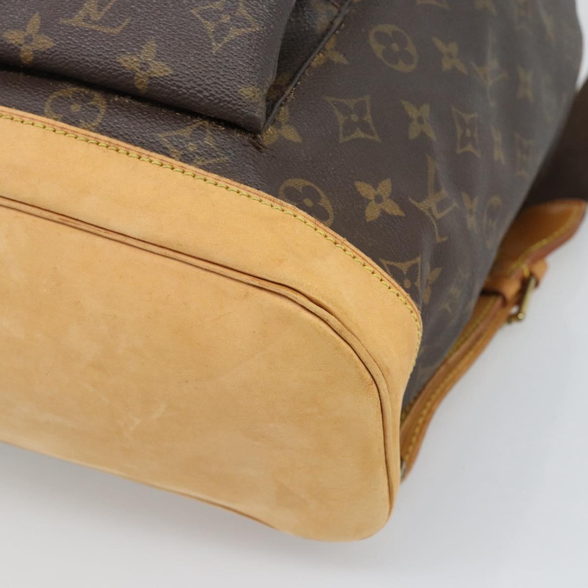 LOUIS VUITTON Monogram Montsouris GM Backpack M51135 LV Auth ka5480