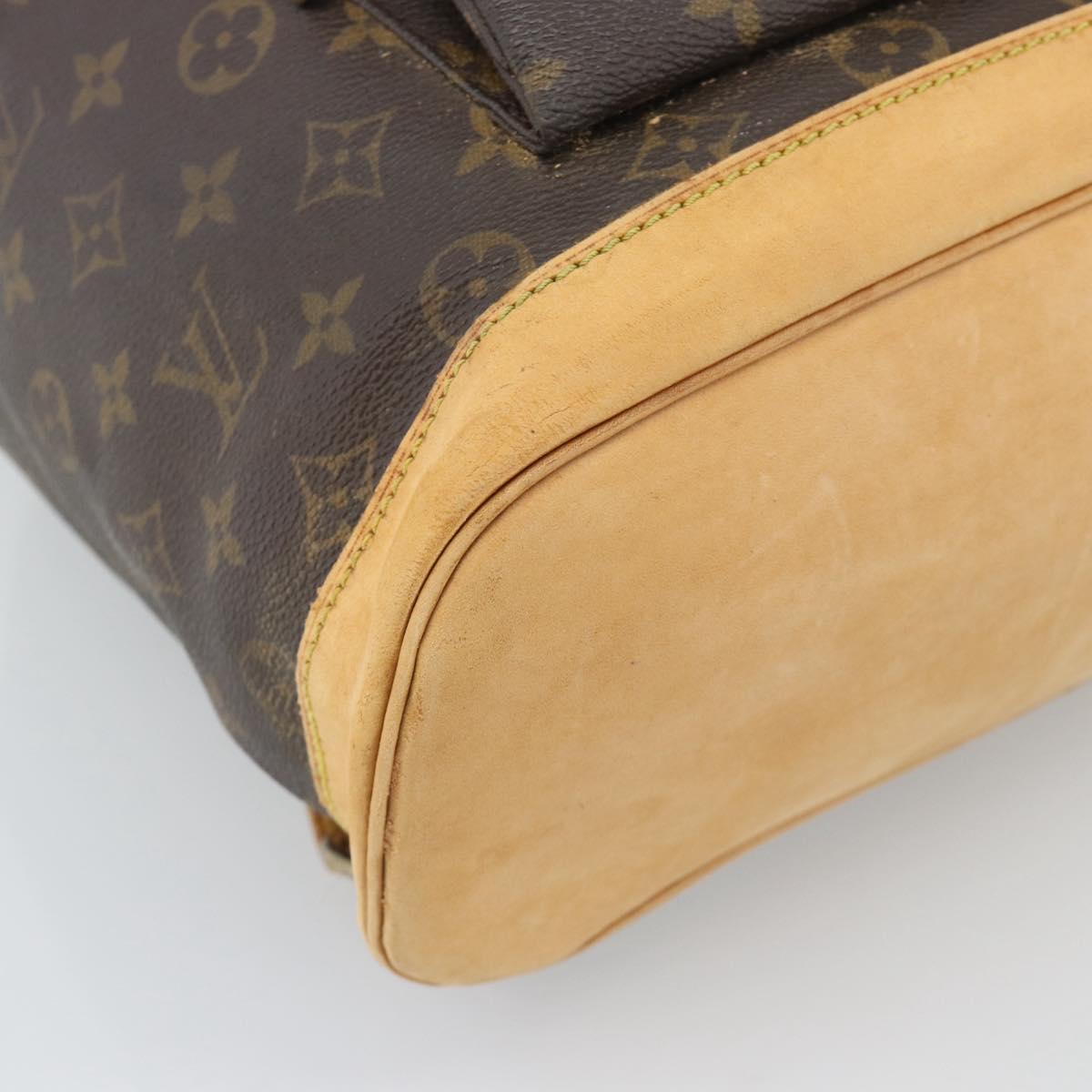 LOUIS VUITTON Monogram Montsouris GM Backpack M51135 LV Auth ka5480