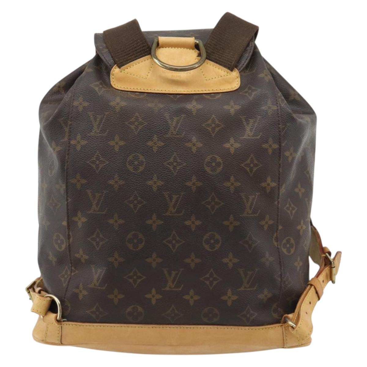LOUIS VUITTON Monogram Montsouris GM Backpack M51135 LV Auth ka5480
