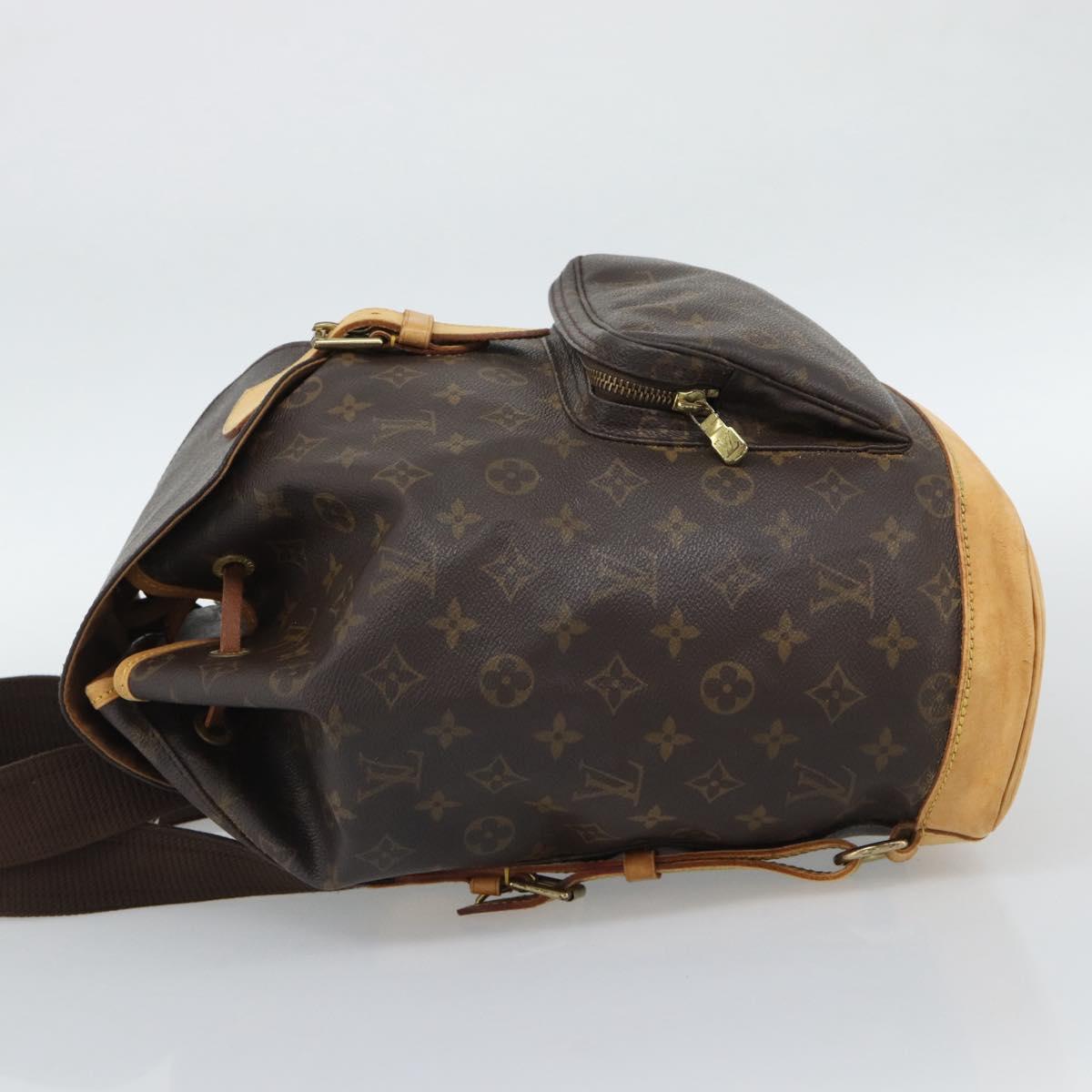 LOUIS VUITTON Monogram Montsouris GM Backpack M51135 LV Auth ka5480
