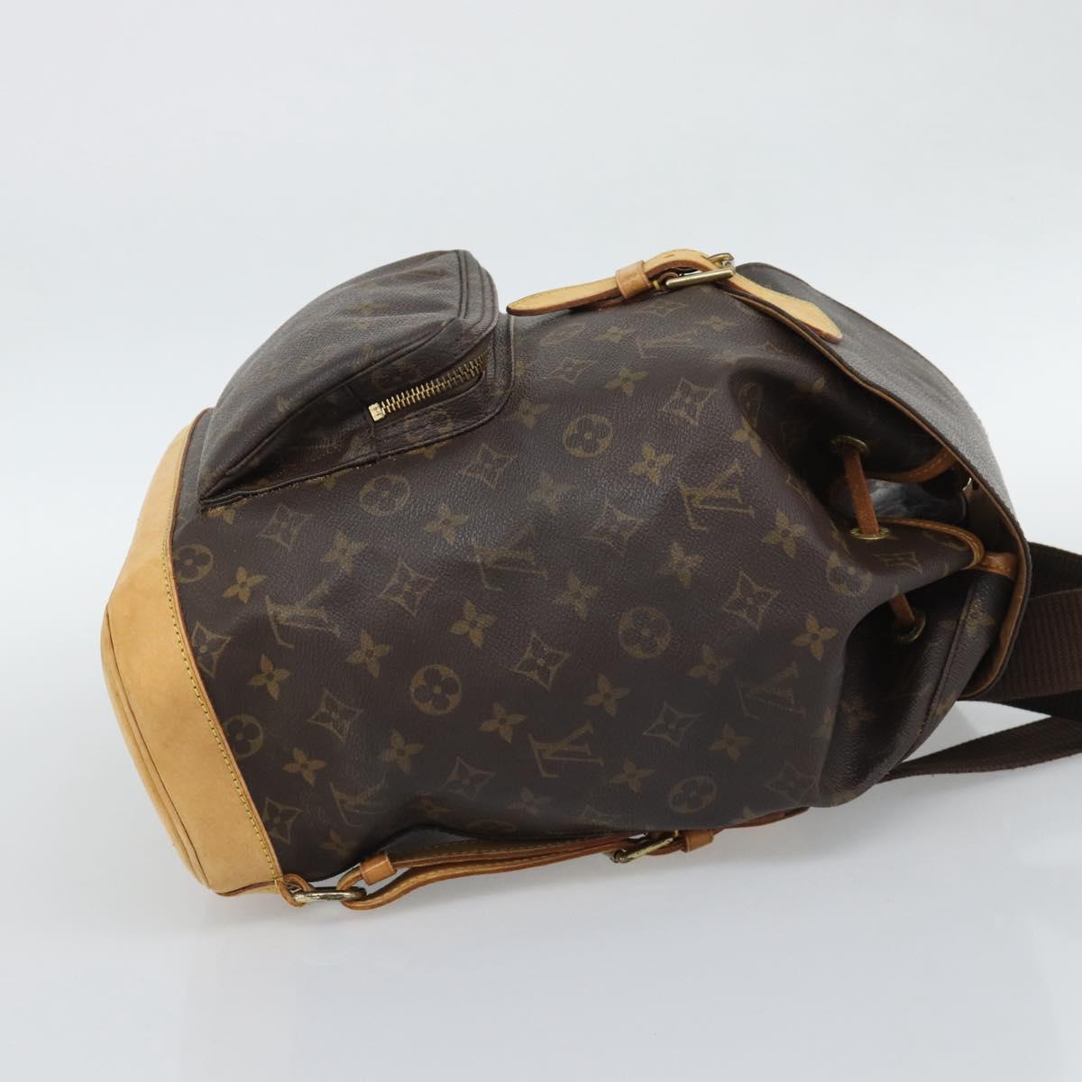 LOUIS VUITTON Monogram Montsouris GM Backpack M51135 LV Auth ka5480