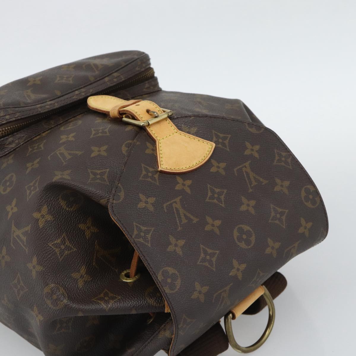 LOUIS VUITTON Monogram Montsouris GM Backpack M51135 LV Auth ka5480