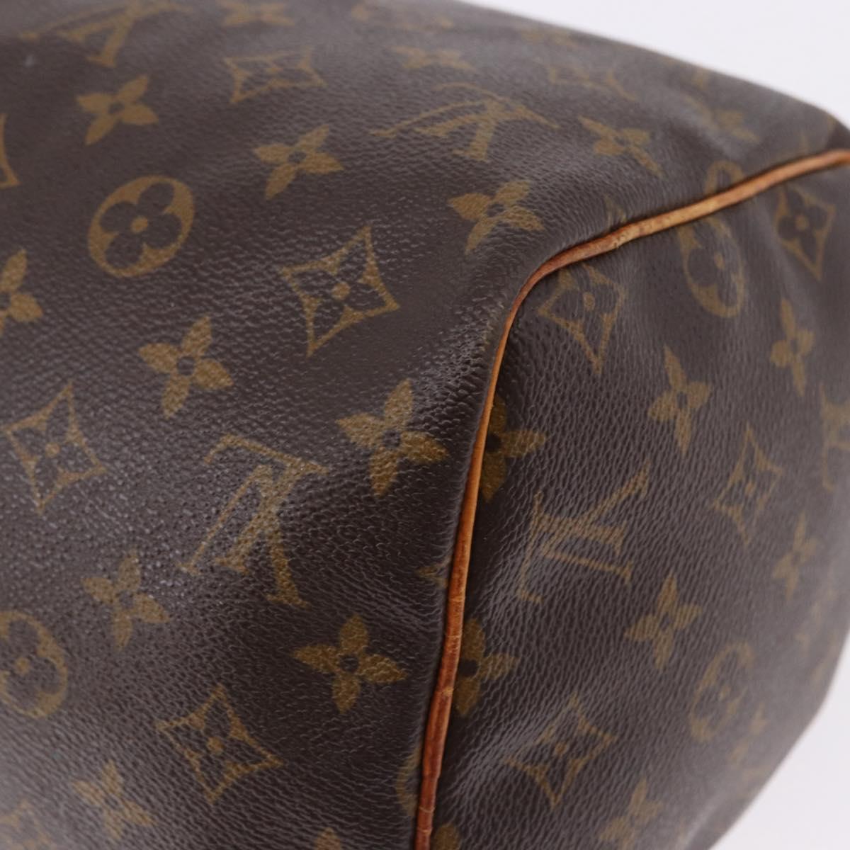 LOUIS VUITTON Monogram Speedy 30 Hand Bag M41526 LV Auth ka5482A