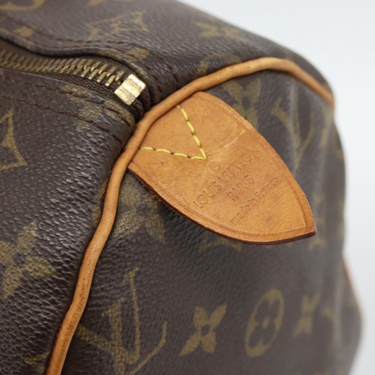 LOUIS VUITTON Monogram Speedy 30 Hand Bag M41526 LV Auth ka5483