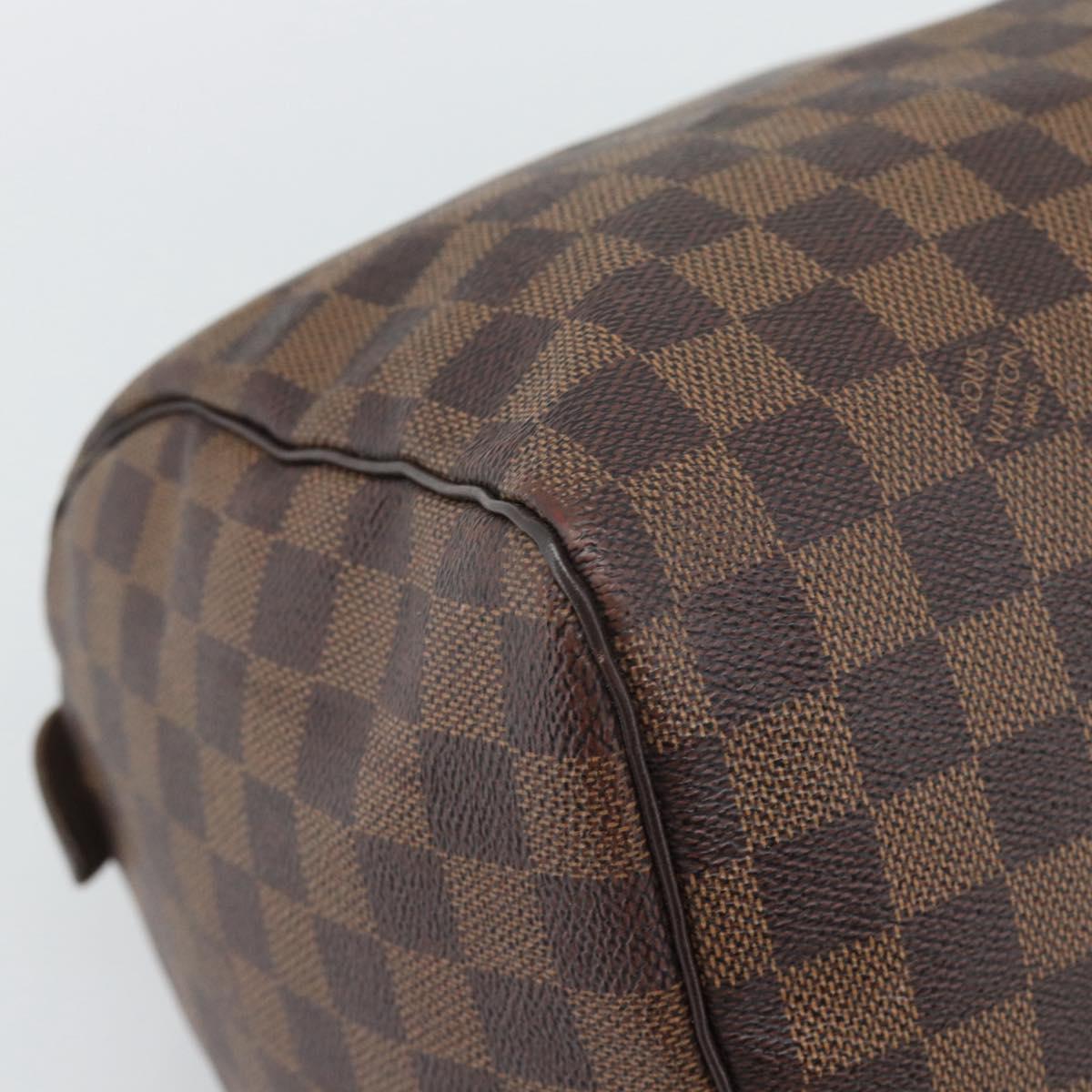 LOUIS VUITTON Damier Ebene Speedy 30 Hand Bag N41364 LV Auth ka5484