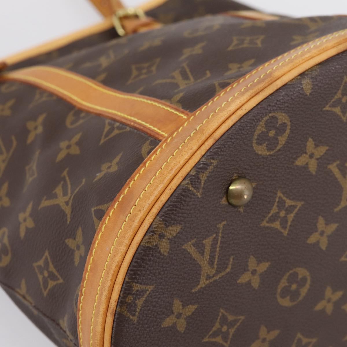 LOUIS VUITTON Monogram Bucket GM Shoulder Bag M42236 LV Auth ka5485