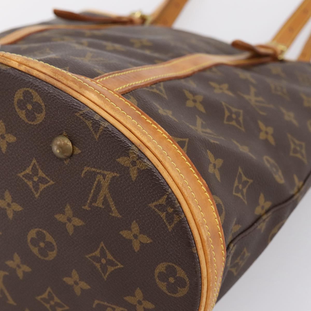 LOUIS VUITTON Monogram Bucket GM Shoulder Bag M42236 LV Auth ka5485