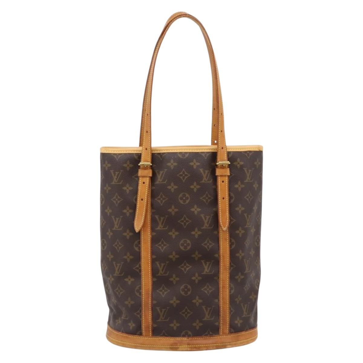 LOUIS VUITTON Monogram Bucket GM Shoulder Bag M42236 LV Auth ka5485