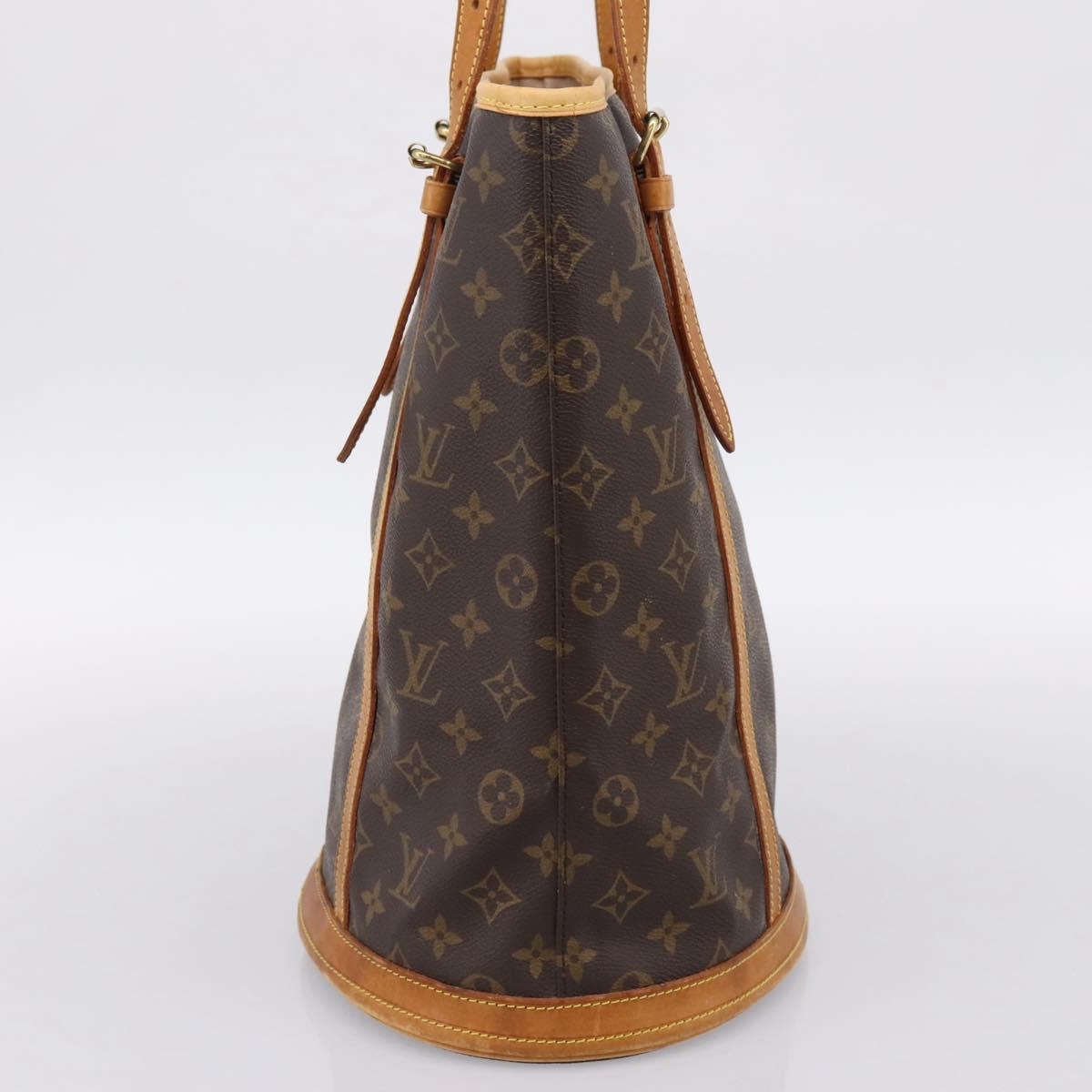 LOUIS VUITTON Monogram Bucket GM Shoulder Bag M42236 LV Auth ka5485