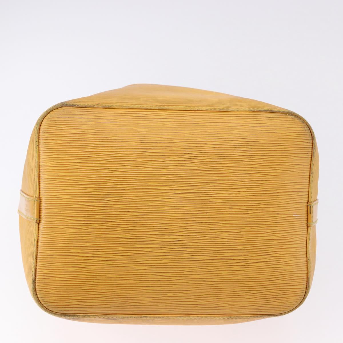 LOUIS VUITTON Epi Petit Noe Shoulder Bag Tassili Yellow M44109 LV Auth ka5491