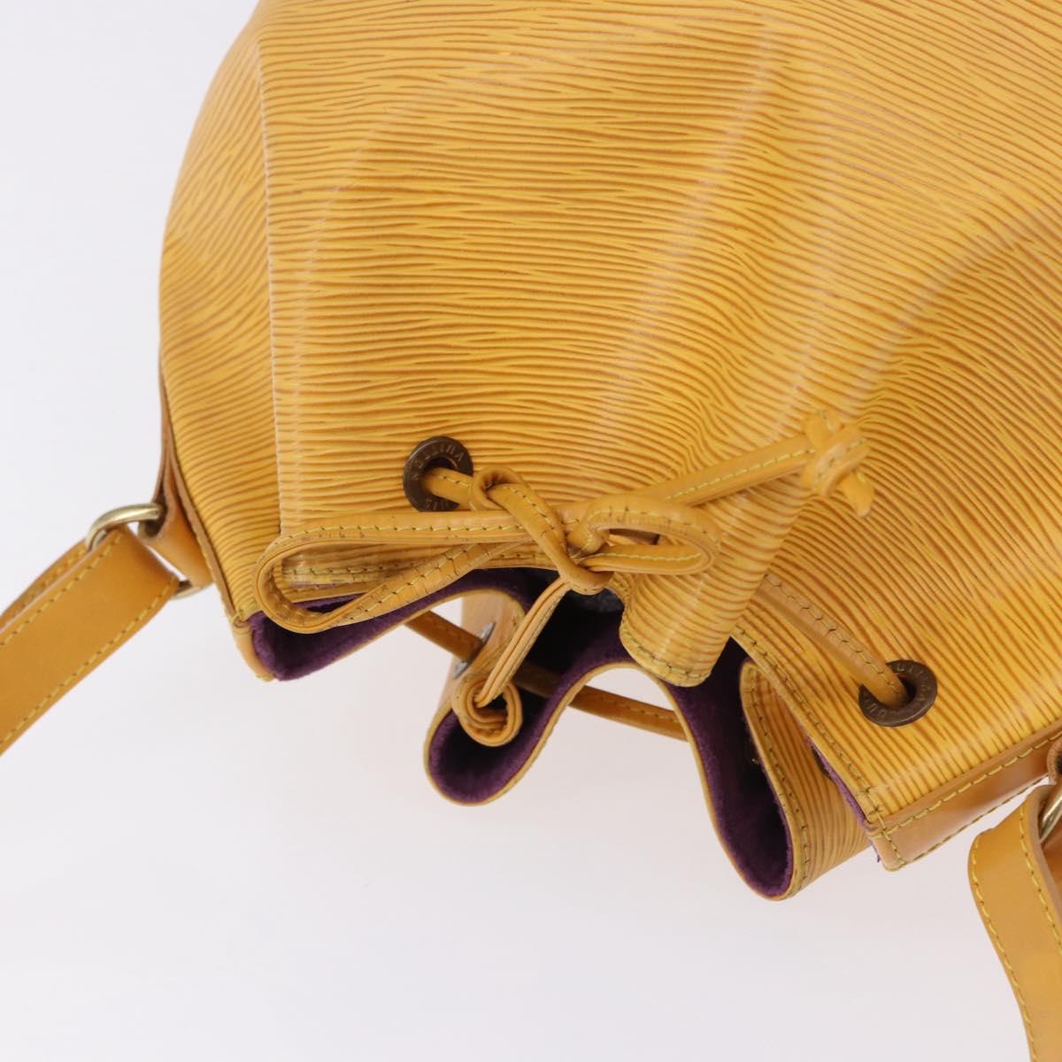LOUIS VUITTON Epi Petit Noe Shoulder Bag Tassili Yellow M44109 LV Auth ka5491
