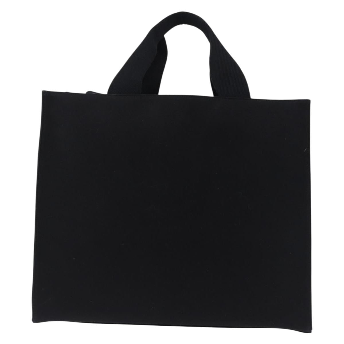 FENDI FENDACE Tote Bag Canvas 2way Black Gold 7VA558 Auth ka5494M