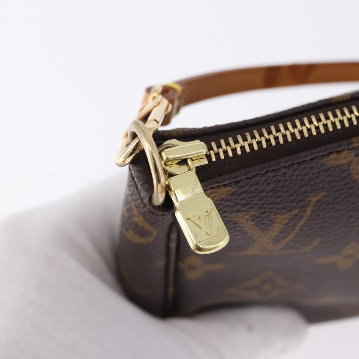 LOUIS VUITTON Monogram Pochette Accessoires Pouch M51980 LV Auth ka5499