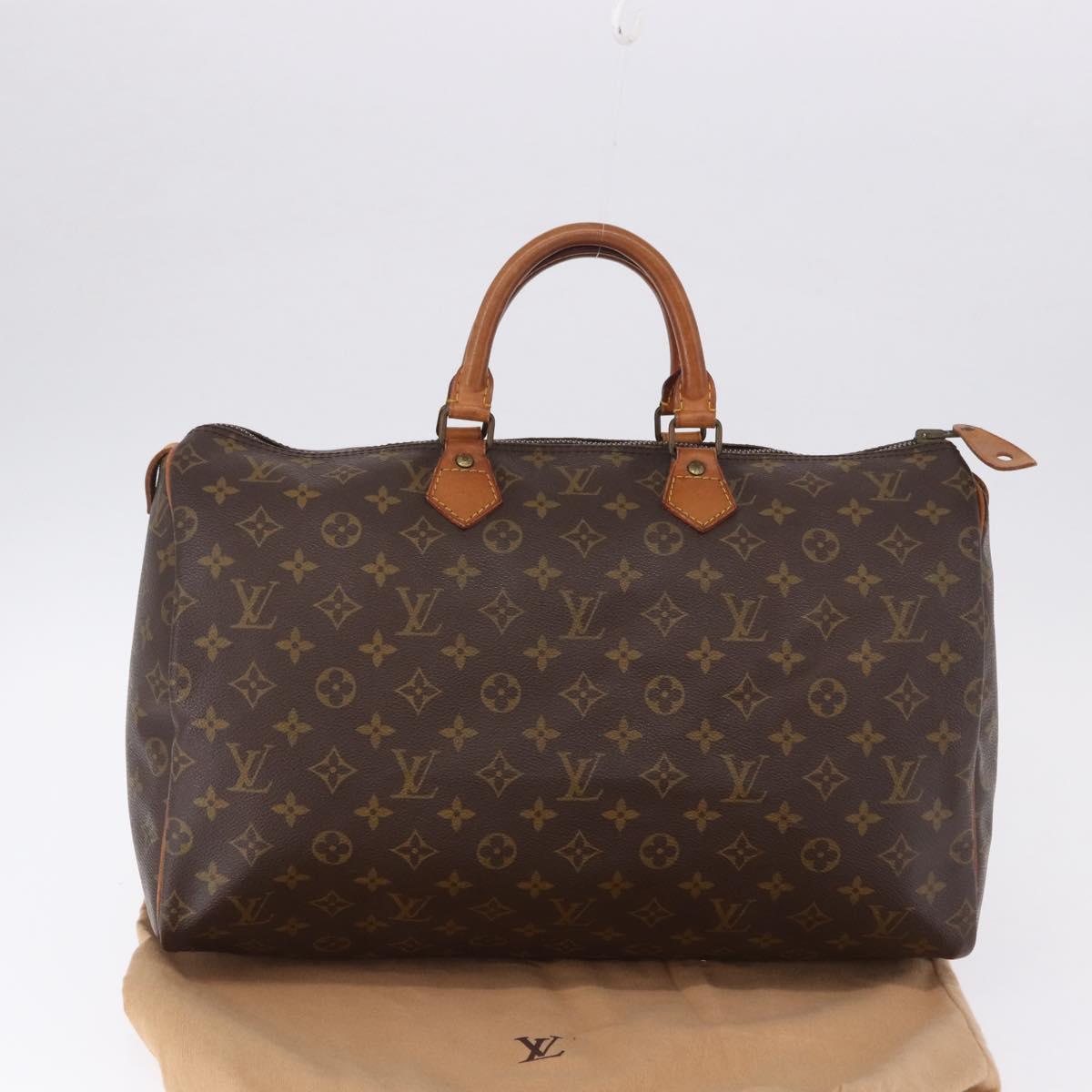 LOUIS VUITTON Monogram Speedy 40 Hand Bag M41522 LV Auth ka5501A