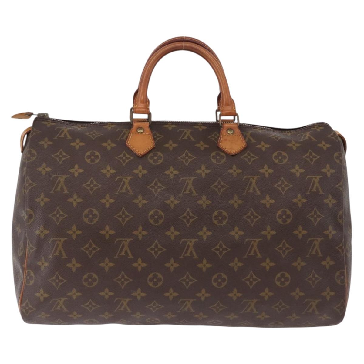 LOUIS VUITTON Monogram Speedy 40 Hand Bag M41522 LV Auth ka5501A