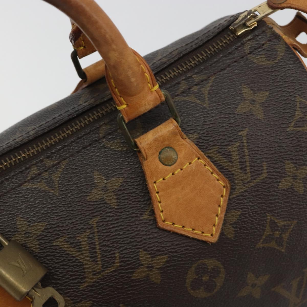 LOUIS VUITTON Monogram Speedy 25 Hand Bag M41528 LV Auth ka5502A