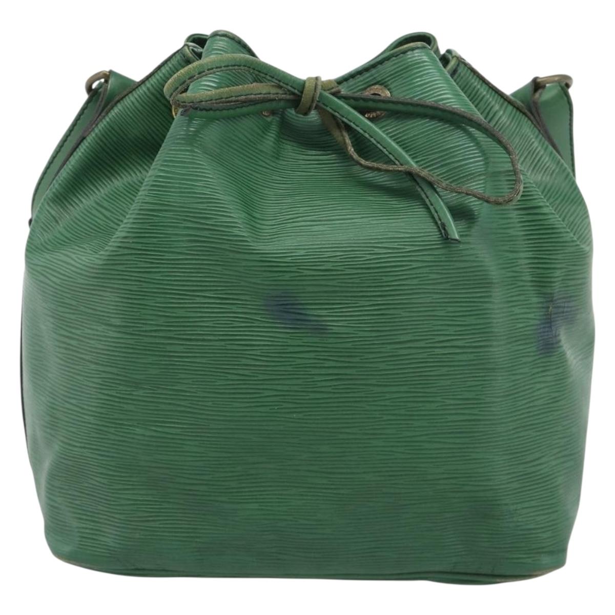 LOUIS VUITTON Epi Petit Noe Shoulder Bag Green M44104 LV Auth ka5509