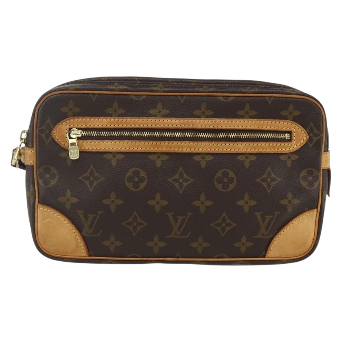 LOUIS VUITTON Monogram Marly Dragonne GM Clutch Bag M51825 LV Auth ka551