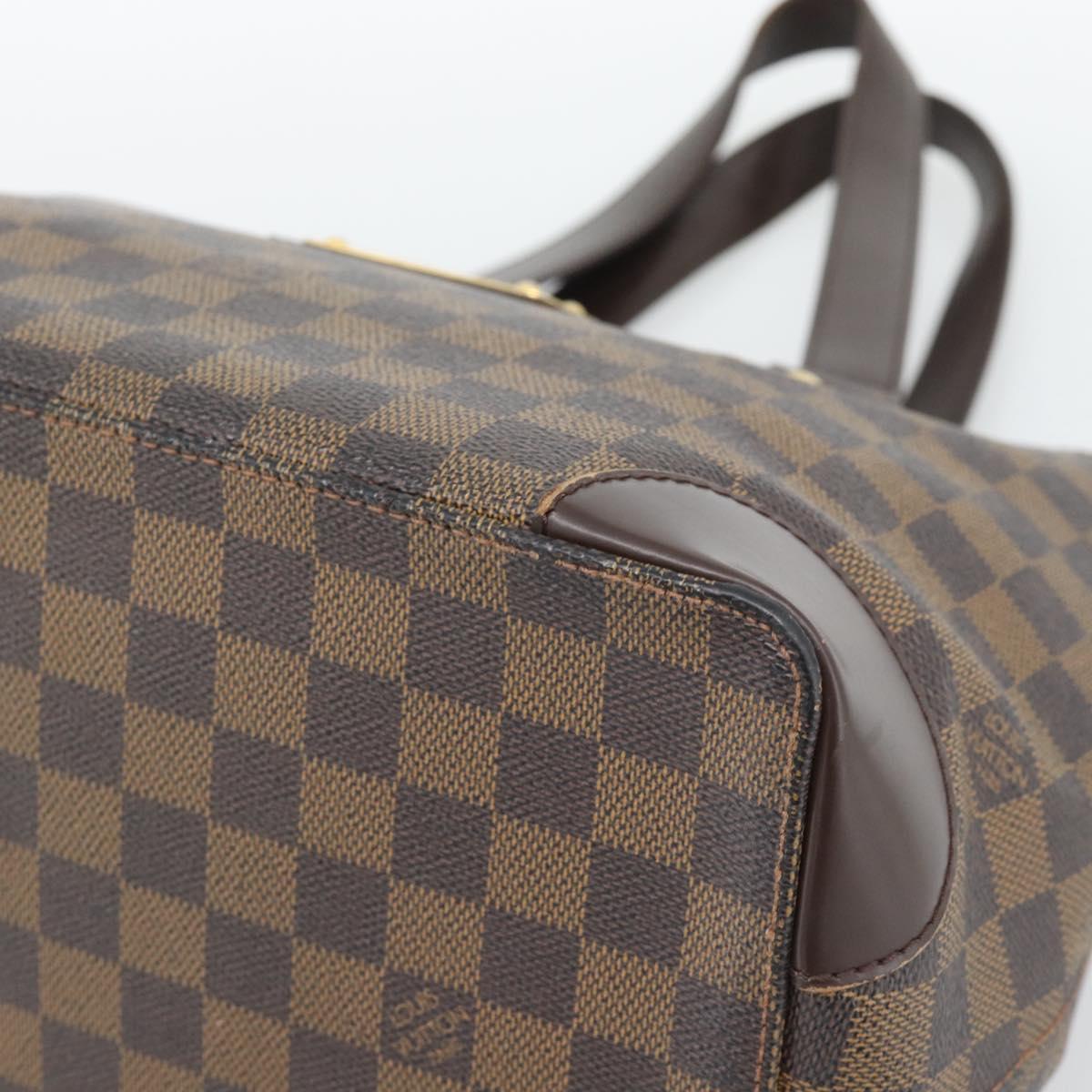 LOUIS VUITTON Damier Ebene Hampstead PM Tote Bag N51205 LV Auth ka5516