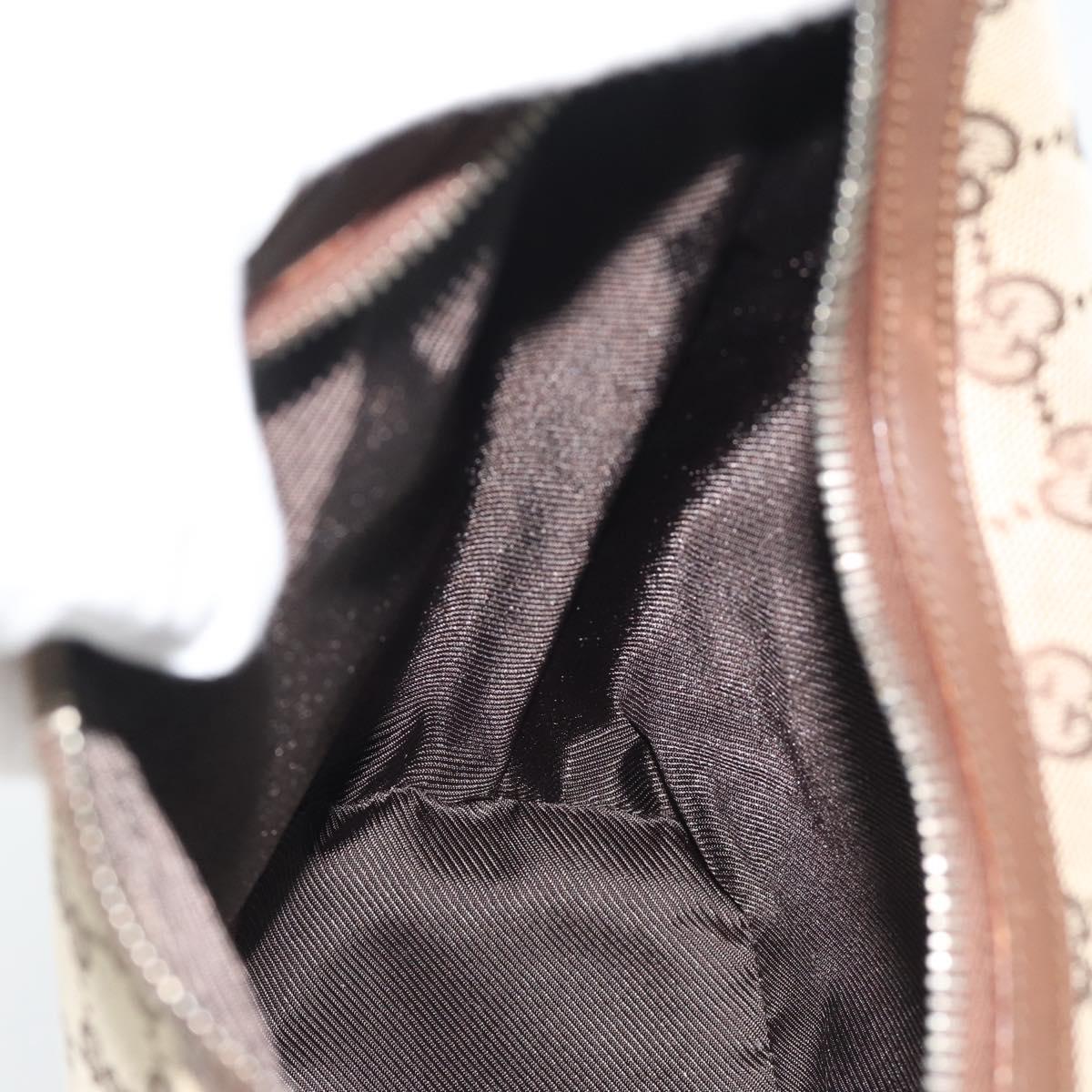 GUCCI GG Canvas Shoulder Bag Beige Silver 001 3814 Auth ka5533A