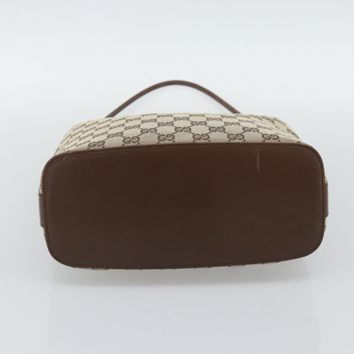 GUCCI GG Canvas Shoulder Bag Beige Silver 001 3814 Auth ka5533A