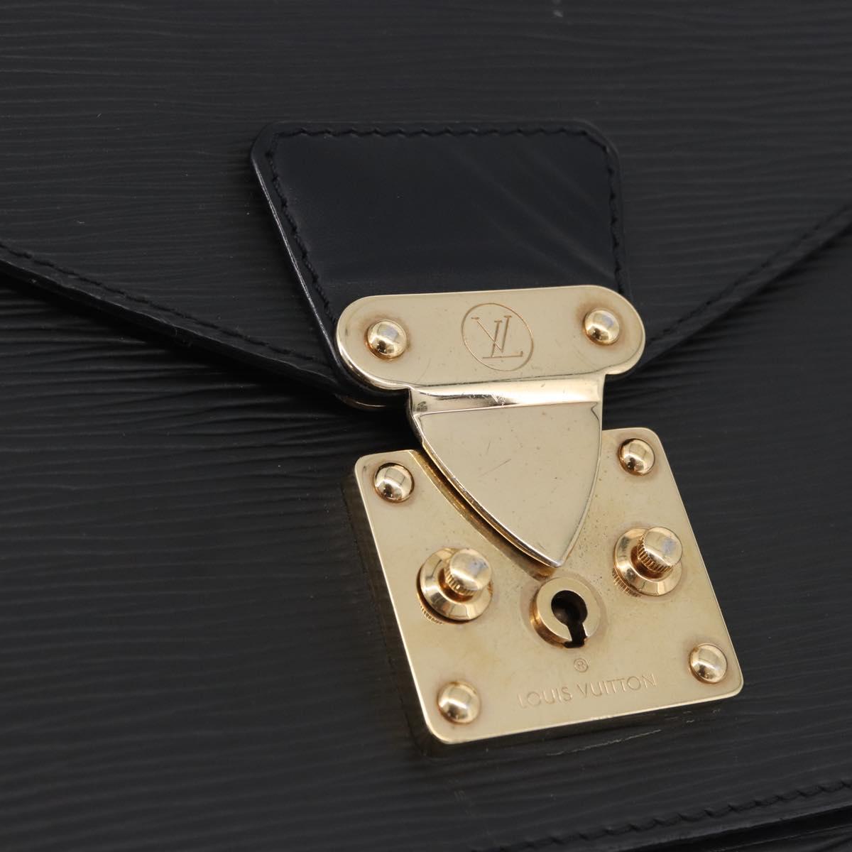 LOUIS VUITTON Epi Monceau 28 Hand Bag Black M52122 LV Auth ka5535