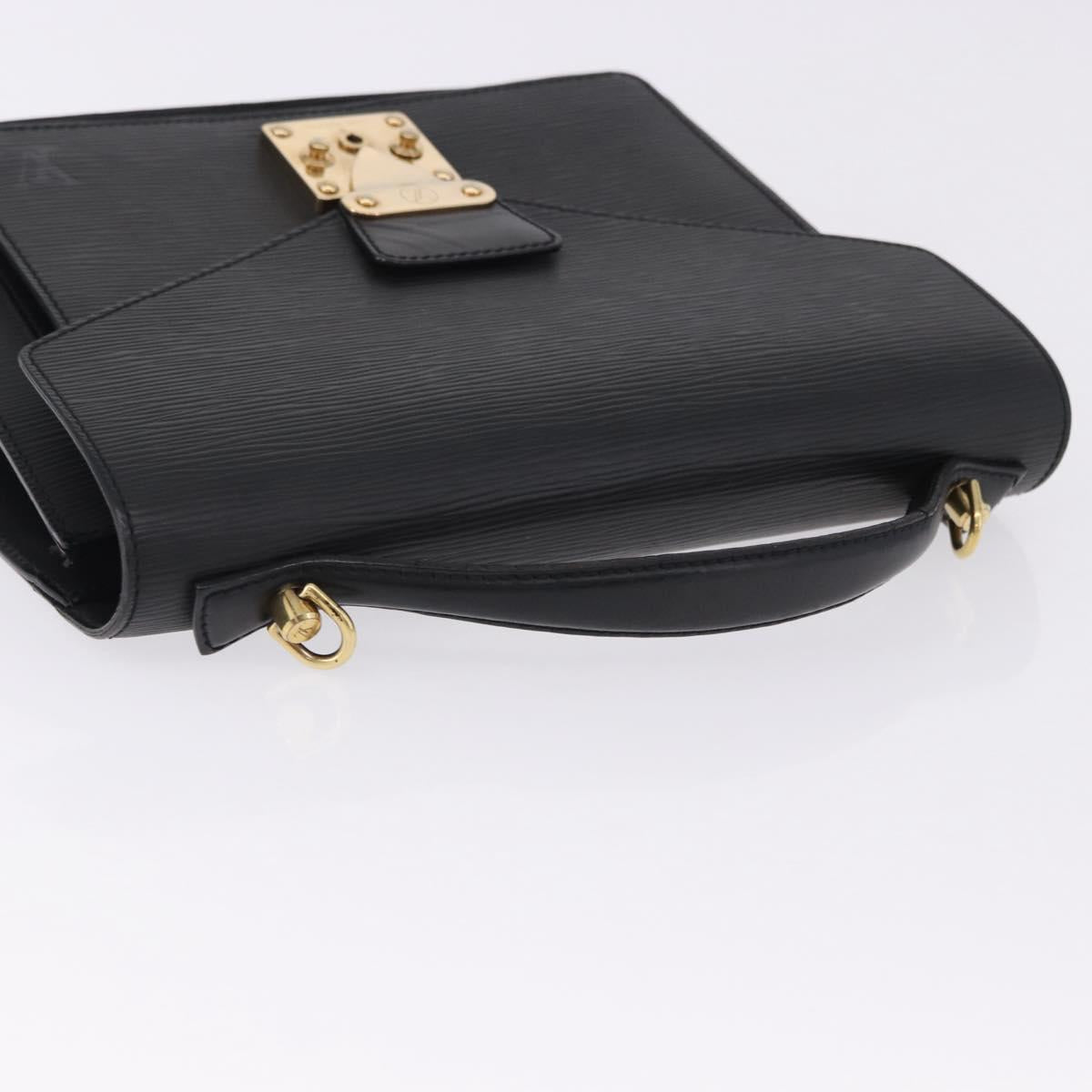 LOUIS VUITTON Epi Monceau 28 Hand Bag Black M52122 LV Auth ka5535