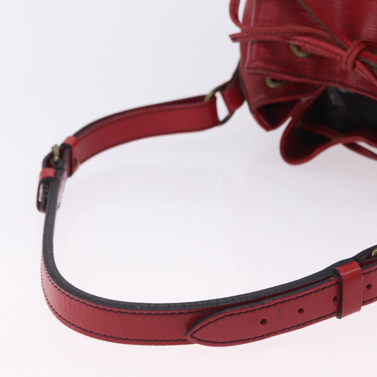 LOUIS VUITTON Epi Petit Noe Shoulder Bag Red M44107 LV Auth ka5541