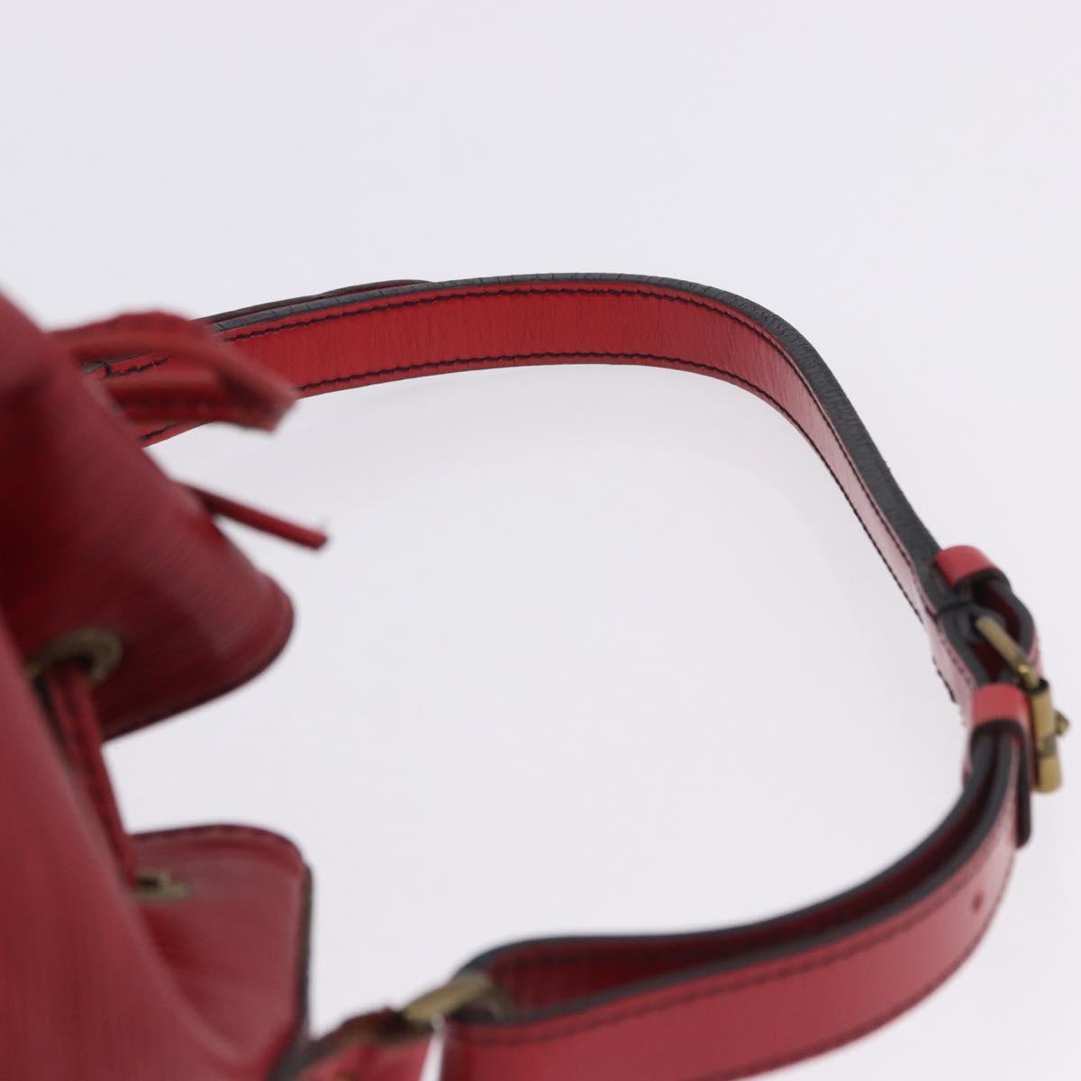 LOUIS VUITTON Epi Petit Noe Shoulder Bag Red M44107 LV Auth ka5541
