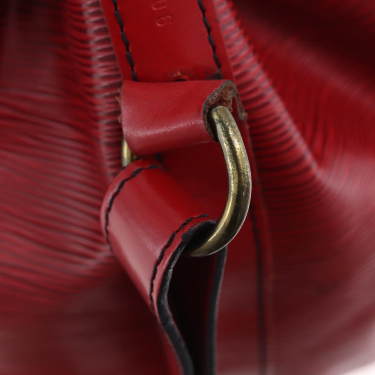 LOUIS VUITTON Epi Petit Noe Shoulder Bag Red M44107 LV Auth ka5541