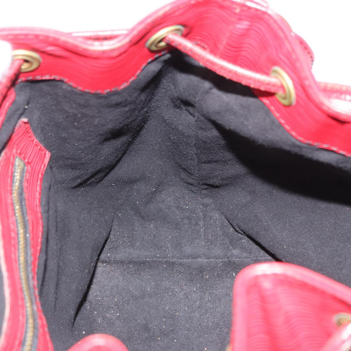 LOUIS VUITTON Epi Petit Noe Shoulder Bag Red M44107 LV Auth ka5541