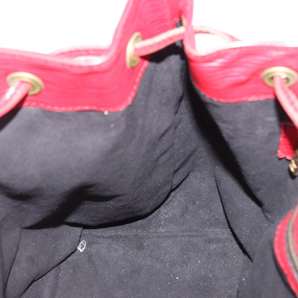 LOUIS VUITTON Epi Petit Noe Shoulder Bag Red M44107 LV Auth ka5541