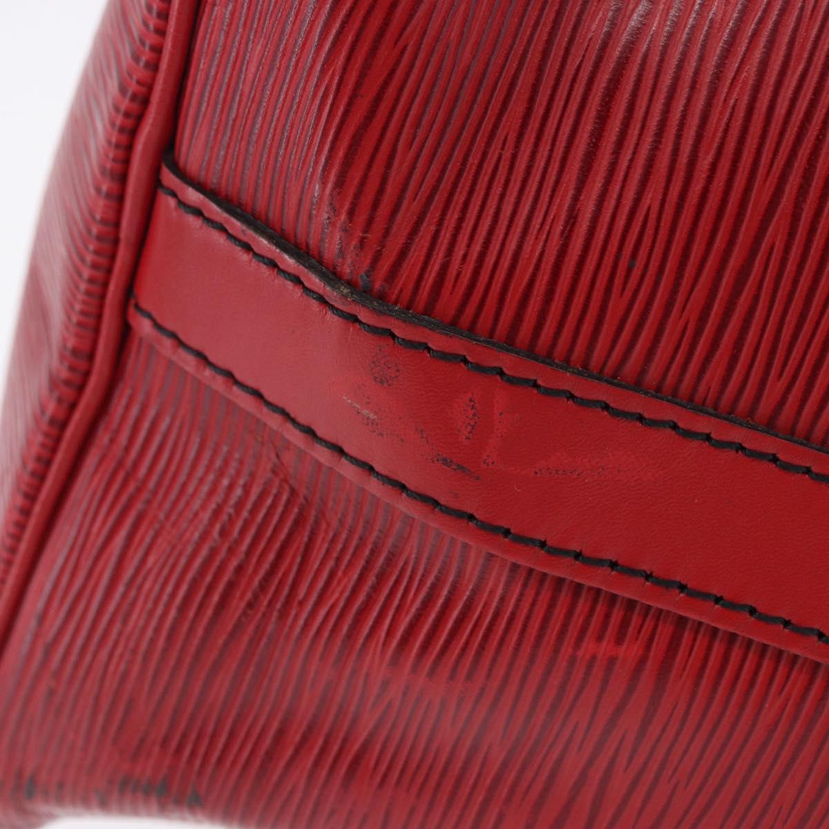 LOUIS VUITTON Epi Petit Noe Shoulder Bag Red M44107 LV Auth ka5541