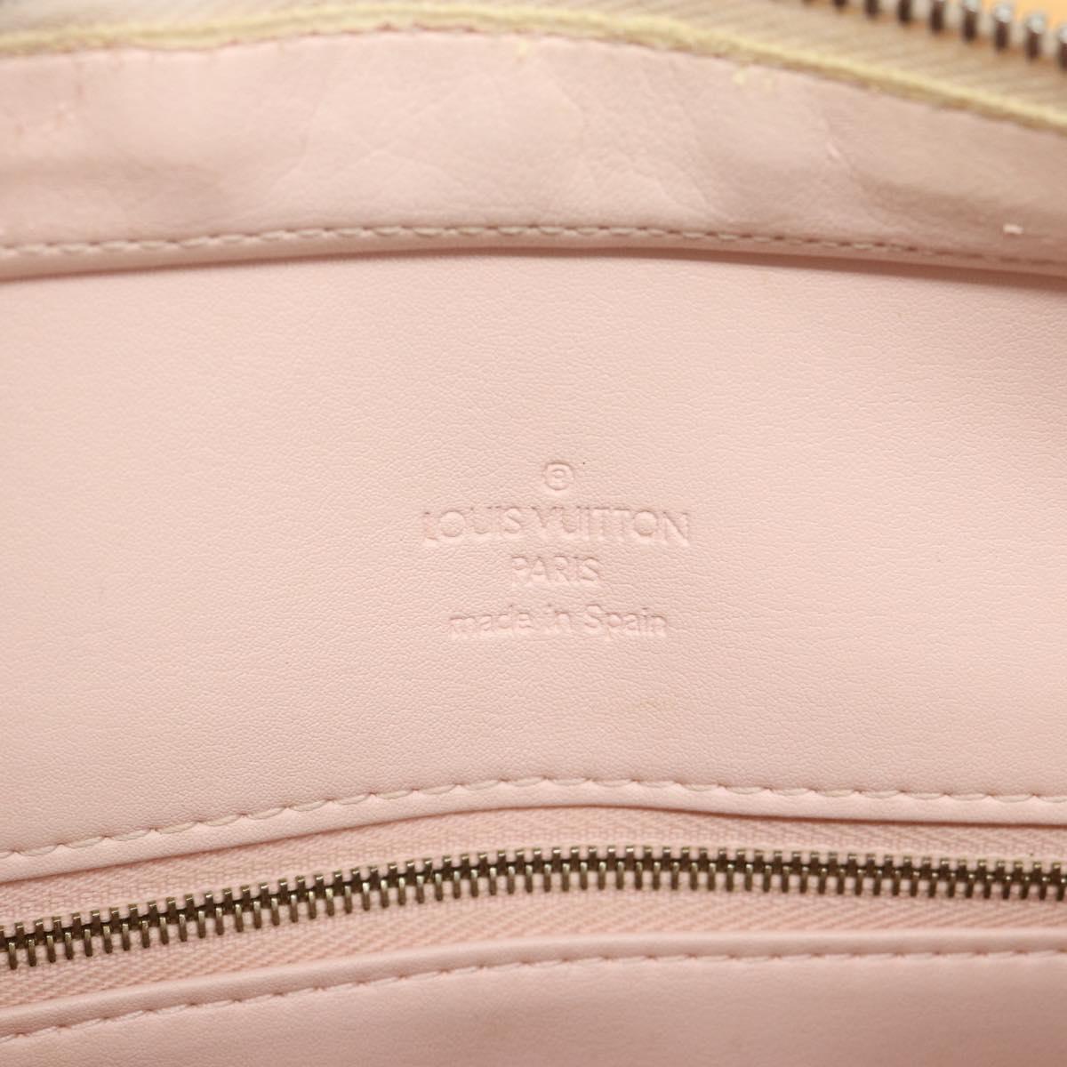 LOUIS VUITTON Monogram Vernis Houston Bag Marshmallow Pink M91302 LV Auth ka5542