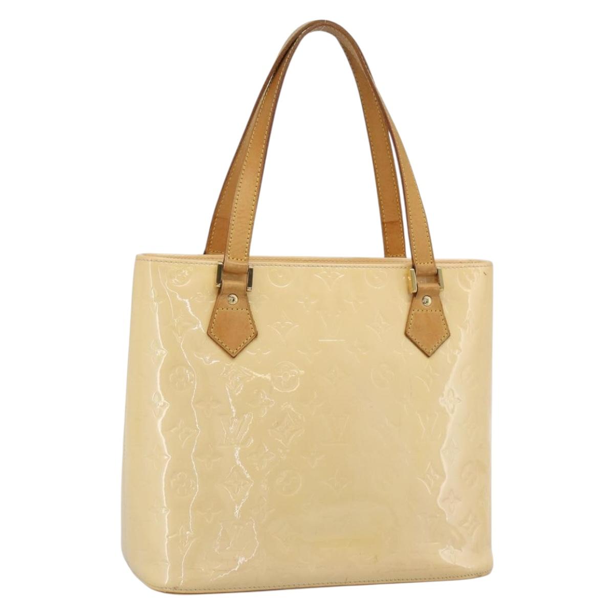 LOUIS VUITTON Monogram Vernis Houston Bag Marshmallow Pink M91302 LV Auth ka5542