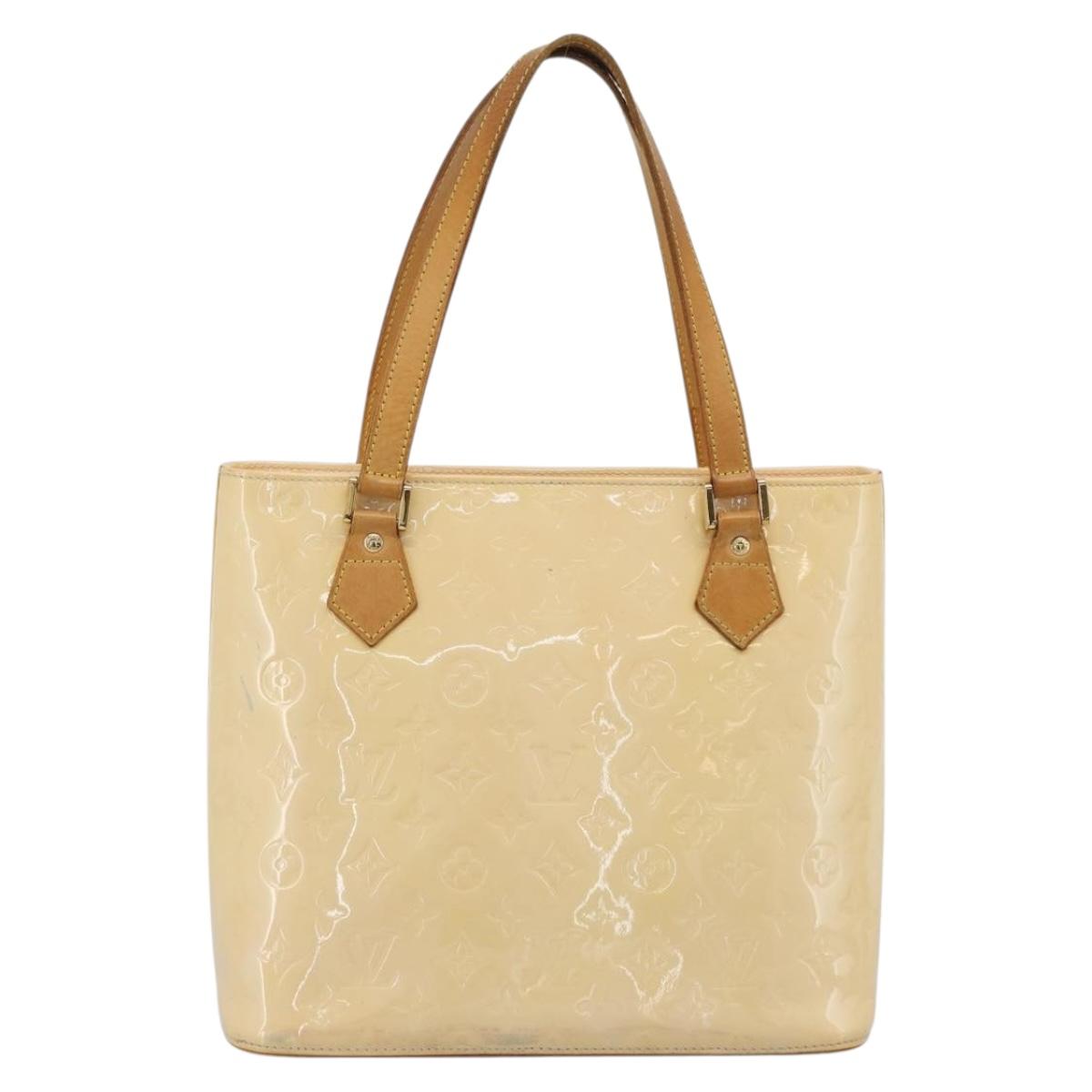 LOUIS VUITTON Monogram Vernis Houston Bag Marshmallow Pink M91302 LV Auth ka5542